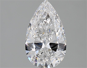 Picture of Natural Diamond 1.11 Carats, Pear with  Cut, D Color, SI2 Clarity and Certified by GIA