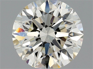 Picture of Natural Diamond 1.20 Carats, Round with Excellent Cut, K Color, VVS2 Clarity and Certified by GIA