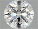 Natural Diamond 2.50 Carats, Round with Excellent Cut, G Color, SI2 Clarity and Certified by HRD