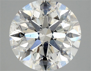 Picture of Natural Diamond 2.50 Carats, Round with Excellent Cut, G Color, SI2 Clarity and Certified by HRD
