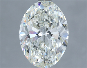 Picture of Natural Diamond 3.50 Carats, Oval with  Cut, I Color, VS2 Clarity and Certified by IGI