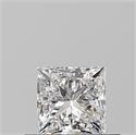 Diamante Natural 0.51 quilates, Princesa , Color E, claridad VS2 y certificado GIA