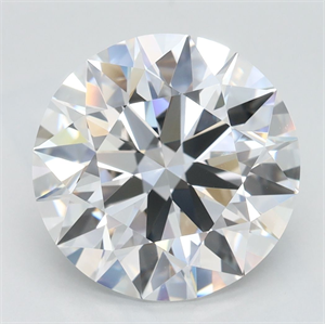 Picture of Lab Grown Diamond 4.00 Carats, Round with Excellent Cut, D Color, VVS1 Clarity and Certified by GIA