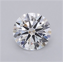 Lab Grown Diamond 1.05 Carats, Round with Ideal Cut, D Color, VVS2 Clarity and Certified by IGI