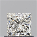 Natural Diamond 0.60 Carats, Princess with  Cut, J Color, IF Clarity and Certified by GIA