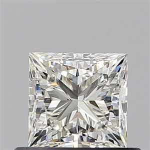 Picture of Natural Diamond 0.60 Carats, Princess with  Cut, J Color, IF Clarity and Certified by GIA