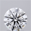 Lab Grown Diamond 1.53 Carats, Round with Ideal Cut, D Color, VS1 Clarity and Certified by IGI
