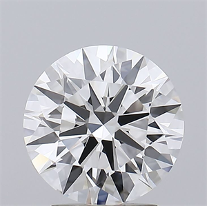 Picture of Lab Grown Diamond 2.58 Carats, Round with Ideal Cut, E Color, IF Clarity and Certified by IGI