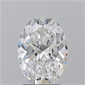 Natural Diamond 2.50 Carats, Oval with  Cut, F Color, VVS1 Clarity and Certified by GIA