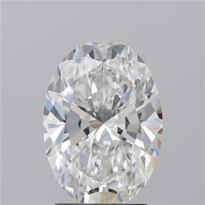 Picture of Natural Diamond 2.50 Carats, Oval with  Cut, F Color, VVS1 Clarity and Certified by GIA