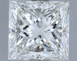 Picture of Natural Diamond 2.06 Carats, Princess with  Cut, H Color, VS1 Clarity and Certified by IGI
