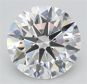Picture of Lab Grown Diamond 5.31 Carats, Round with Ideal Cut, D Color, VVS2 Clarity and Certified by IGI