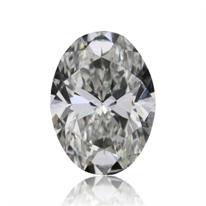Picture of Natural Diamond 0.52 Carats, Oval with  Cut, H Color, VVS2 Clarity and Certified by GIA