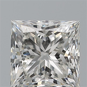 Picture of Natural Diamond 0.80 Carats, Princess with  Cut, G Color, VVS2 Clarity and Certified by IGI