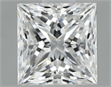 Natural Diamond 0.81 Carats, Princess with  Cut, D Color, VS2 Clarity and Certified by GIA
