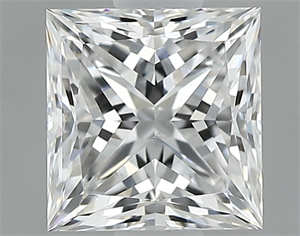 Picture of Natural Diamond 0.81 Carats, Princess with  Cut, D Color, VS2 Clarity and Certified by GIA