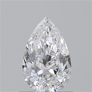 Foto Diamante Natural 0.70 quilates, De pera , Color D, claridad SI1 y certificado GIA de
