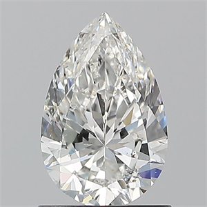 Picture of Natural Diamond 1.01 Carats, Pear with  Cut, G Color, SI2 Clarity and Certified by GIA