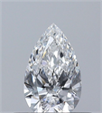Diamante Natural 0.32 quilates, De pera , Color E, claridad VVS2 y certificado GIA
