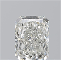 Natural Diamond 0.50 Carats, Radiant with  Cut, I Color, VVS2 Clarity and Certified by GIA