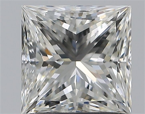 Foto Diamante Natural 1.31 quilates, Princesa , Color I, claridad VVS2 y certificado GIA de