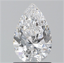 Natural Diamond 1.20 Carats, Pear with  Cut, D Color, SI2 Clarity and Certified by GIA