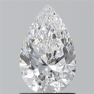 Picture of Natural Diamond 1.20 Carats, Pear with  Cut, D Color, SI2 Clarity and Certified by GIA