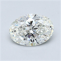 Natural Diamond 1.01 Carats, Oval with  Cut, H Color, VS1 Clarity and Certified by GIA