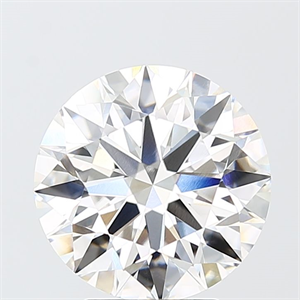 Picture of Lab Grown Diamond 4.07 Carats, Round with Ideal Cut, F Color, VVS1 Clarity and Certified by IGI