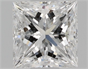 Natural Diamond 0.53 Carats, Princess with  Cut, D Color, VS1 Clarity and Certified by GIA