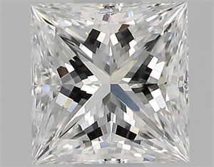 Picture of Natural Diamond 0.53 Carats, Princess with  Cut, D Color, VS1 Clarity and Certified by GIA