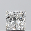 Natural Diamond 1.00 Carats, Princess with  Cut, E Color, SI2 Clarity and Certified by GIA