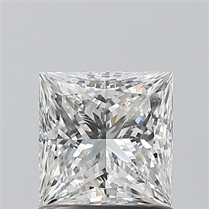 Picture of Natural Diamond 1.00 Carats, Princess with  Cut, E Color, SI2 Clarity and Certified by GIA