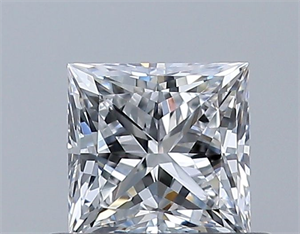 Foto Diamante Natural 0.50 quilates, Princesa , Color D, claridad VVS1 y certificado GIA de