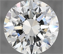 Natural Diamond 3.01 Carats, Round with Excellent Cut, F Color, VVS1 Clarity and Certified by GIA