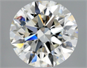 Natural Diamond 1.07 Carats, Round with Excellent Cut, J Color, VS1 Clarity and Certified by GIA