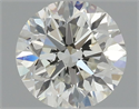 Natural Diamond 0.46 Carats, Round with Very Good Cut, H Color, VS1 Clarity and Certified by IGI