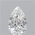 Diamante Natural 0.70 quilates, De pera , Color E, claridad VS2 y certificado GIA