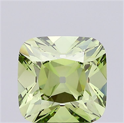 Picture of Lab Grown Diamond 2.56 Carats, CUSHION MODIFIED with  Cut, Fancy Intense Green Color, VVS2 Clarity and Certified by IGI