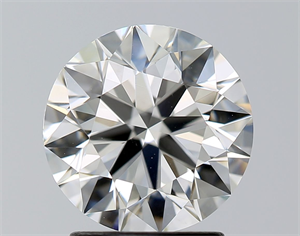 Picture of Natural Diamond 2.06 Carats, Round with Excellent Cut, I Color, VS2 Clarity and Certified by GIA