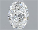 Diamante Natural 0.40 quilates, Ovalado , Color F, claridad SI1 y certificado GIA