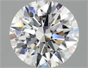 Lab Grown Diamond 3.09 Carats, Round with Ideal Cut, E Color, VS1 Clarity and Certified by IGI