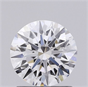 Lab Grown Diamond 1.09 Carats, Round with Ideal Cut, D Color, VVS2 Clarity and Certified by IGI