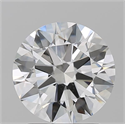 Natural Diamond 2.01 Carats, Round with Excellent Cut, H Color, SI1 Clarity and Certified by GIA