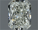 Natural Diamond 0.71 Carats, Radiant with  Cut, J Color, VS1 Clarity and Certified by IGI