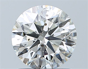 Picture of Natural Diamond 1.05 Carats, Round with Excellent Cut, I Color, SI2 Clarity and Certified by GIA