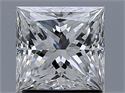 Natural Diamond 1.50 Carats, Princess with  Cut, H Color, VS1 Clarity and Certified by GIA