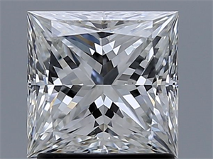 Picture of Natural Diamond 1.50 Carats, Princess with  Cut, H Color, VS1 Clarity and Certified by GIA