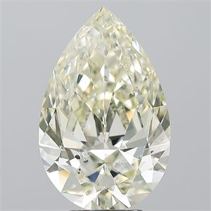 Picture of Natural Diamond 5.02 Carats, Pear with  Cut, K Color, SI2 Clarity and Certified by IGI
