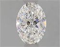 Diamante Natural 0.55 quilates, Ovalado , Color F, claridad SI1 y certificado GIA